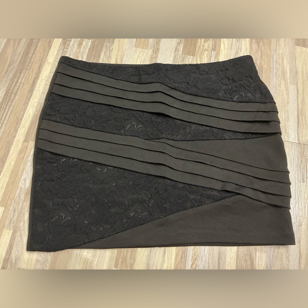 Charlotte Russe Elegant Black Lace Women's Skirt